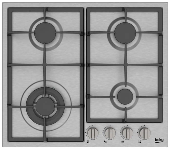 Встраиваемая газовая варочная панель Beko HIYG64225SXO 8770253200