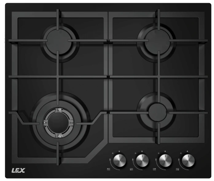 Встраиваемая газовая варочная панель Lex GVG 640-1 BL chao000176