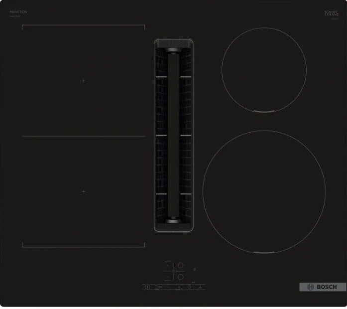 Индукционная варочная панель с вытяжкой Bosch PVS611B16E pvs611b16e