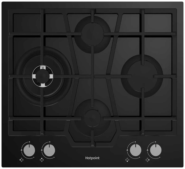 Варочная панель газовая Hotpoint HG 62FD/BK, черный 869891100420