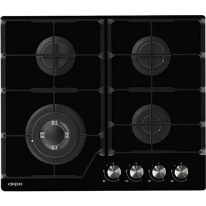 Встраиваемая газовая варочная панель Akpo PGA 604 HGC-T BL ak-16023
