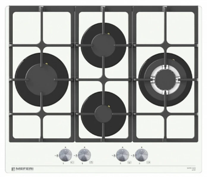 Газовая варочная панель Meferi MGH604WH GLASS ULTRA mgh604wh glass ultra