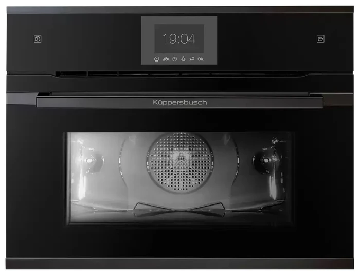Компактный духовой шкаф с паром Kuppersbusch CBD 6550.0 S2 Black Chrome 00-00004767