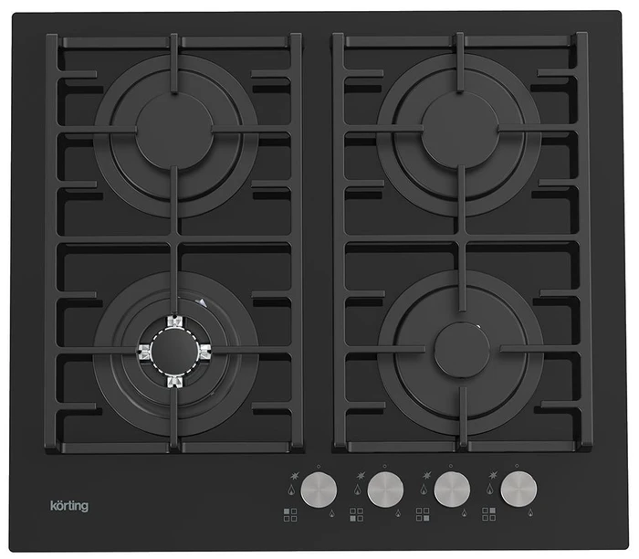 Газовая стеклянная варочная панель Korting HGG 6825 CTN 00000017802