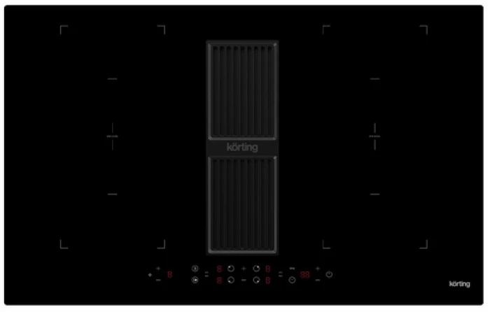 Индукционная варочная панель с интегрированной вытяжкой Korting HIBH 84980 NB 00000207709