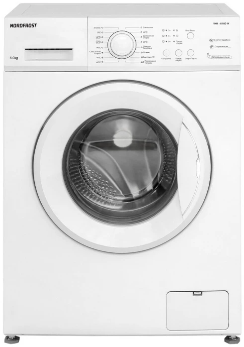 Стиральная машина с фронтальной загрузкой NORDFROST WM 6100 W 00000311465