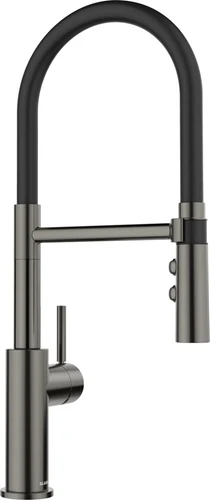 Смеситель Blanco CATRIS-S Flexo черная сталь 527731
