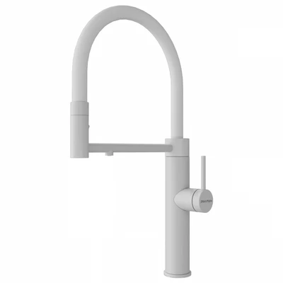 Смеситель для кухни Paulmark GANYMEDE Ga213199-WH белый матовый ga213199-wh