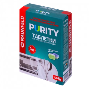 Таблетки для посудомоечных машин MAUNFELD Purity all in 1 MDT100ST (100 шт. в упаковке) ка-00023322