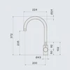 Смеситель для кухонной мойки Falmec ISEO ROUND BK misr.00#blf