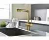 Смеситель из металла Paulmark SERPENTINE, смеситель, брашированное золото se213222-bg