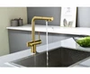 Смеситель из металла Paulmark SERPENTINE, смеситель, брашированное золото se213222-bg