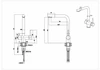Смеситель для кухни Paulmark SKALEN нержавеющая сталь sk213020-ss