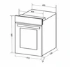 Шкаф духовой электрический HOMSair OEF451WH ут000011110