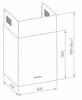 Вытяжка дизайнерская пристенная Meferi ROOMBOX40BK LIGHT roombox40bk light