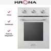 Газовый духовой шкаф KRONA STRETTO 45 WH stretto 45 wh