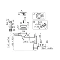 Сифон для мойки Omoikiri WK-1CL-R-AB022 (4956615) 4956615