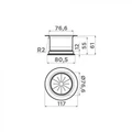 Cменная горловина для измельчителя Omoikiri NA-04-LG 4956726 светлое золото 4956726