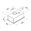 Встраиваемая кухонная вытяжка MAUNFELD Crosby Singl 5028 нержавеющая сталь ка-00014756