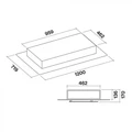 Островная вытяжка Falmec Aura IS.120 P.E.(потолочная, белое стекло) CAEI20.E0P2#ZZZB461F caei20.e0p2#zzzb461f