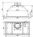 Встраиваемая вытяжка Falmec Built-In 50 Max CBIN50.E10#ZZZ3460F cbin50.e10#zzz3460f
