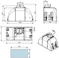 Вытяжка Falmec BUILT-IN BURANO 50 INOX CBIN50.E9P2#ZZZ3460F cbin50.e9p2#zzz3460f