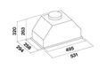 Встраиваемая вытяжка Falmec Gruppo Incasso Murano 50 см CGIW50.E10P6#ZZZF491F cgiw50.e10p6#zzzf491f