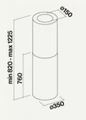 Островная вытяжка Falmec Polar Isola Rame 35 CPWI90.E4P2#ZZZA491F cpwi90.e4p2#zzza491f