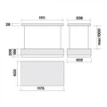 Островная вытяжка Falmec LEVANTE IS.120 VETRO GRAPHITE CLVI20.E0P7#ZZZ7461F clvi20.e0p7#zzz7461f