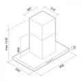 Островная вытяжка Falmec Lumina NRS Isola Steel Glass 90 CLMI90.00P2#NEUI490F clmi90.00p2#neui490f