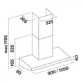 Вытяжка пристенная Falmec Marte Pro 120 CMHN20.E3P2#ZZZI410F cmhn20.e3p2#zzzi410f