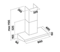 Вытяжка пристенная Falmec Marte Pro 90 CMHN90.E3P2#ZZZI410F cmhn90.e3p2#zzzi410f