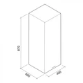 Вытяжка пристенная Falmec Mira White 40 CMWN40.E0P2#ZZZB491F cmwn40.e0p2#zzzb491f