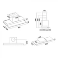 Встраиваемая вытяжка Falmec MOVE 90 black cmkn90.e0p2#zzzn490f