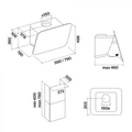 Вытяжка пристенная Falmec Tab White 60 см CTCN60.E0P2#ZZZB491F ctcn60.e0p2#zzzb491f