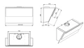 Вытяжка настенная Falmec Verso 55 White CVXN55.E0P2#ZZZF491F cvxn55.e0p2#zzzf491f