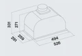 Встраиваемая вытяжка Falmec Gruppo Incasso Plus 50 BL cgiw50.e26p2#eun490f