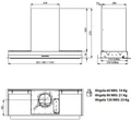 Встраиваемая вытяжка Falmec Virgola Touch 60 cvjn60.e25p2#eu3490f