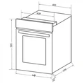 Шкаф духовой электрический MAUNFELD EOEC516B ут000011098