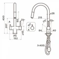 Смеситель для кухни Omoikiri Akita-S-C 4994330