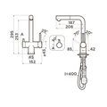 Смеситель для кухни Omoikiri Takamatsu S-GR leningrad grey 4994562 4994562