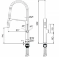 Смеситель для кухни Paulmark Barrel Ba214029-BS брашированная сталь ba214029-bs