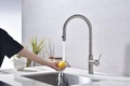 Смеситель для кухонной мойки Paulmark Galant Ga213077-BS, с подключением к фильтру, нержавеющая сталь ga213077-bs