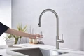 Смеситель для кухонной мойки Paulmark Galant Ga213077-BS, с подключением к фильтру, нержавеющая сталь ga213077-bs