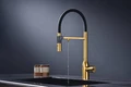 Смеситель для кухонной мойки Paulmark Magneto One Ma213188-BG, с подключением к фильтру, нержавеющая сталь ma213188-bg