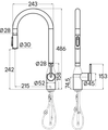 Paulmark Universal, смеситель, брашированное золото un213880-bg