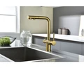 Смеситель из металла Paulmark SERPENTINE, смеситель, брашированное золото se213222-bg