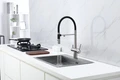 Смеситель из металла Paulmark GRAVITY, смеситель, никель, черный шланг gr213888-bs