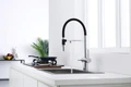 Смеситель из металла Paulmark GRAVITY, смеситель, хром, черный шланг gr213888-cr