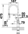 Смеситель Blanco CATRIS-S Flexo 525791 хром 525791